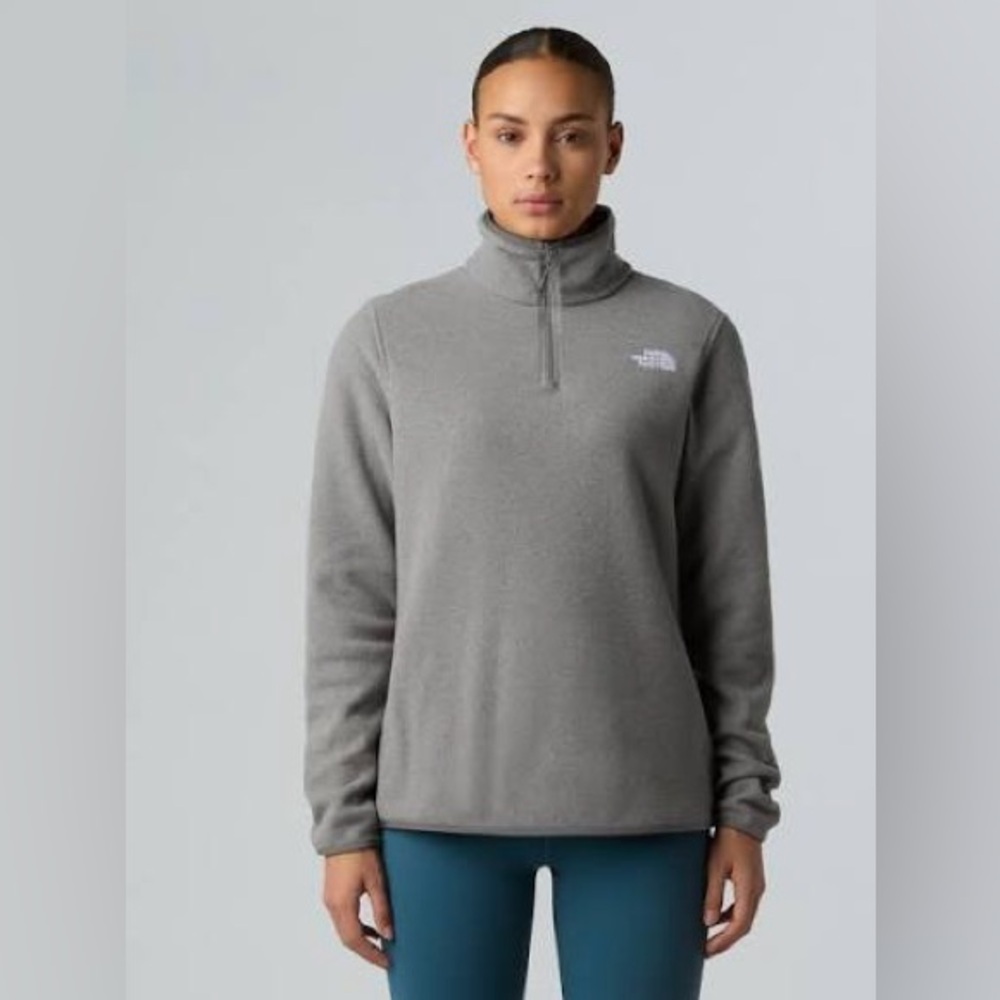 The North Face Gray Zip-Up Sweater